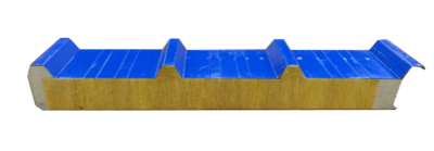 1000型聚氨酯封边玻璃丝棉夹芯屋面板