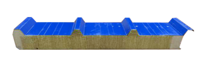 1000型聚氨酯封边岩棉夹芯屋面板